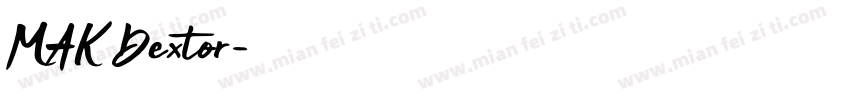 MAK Dextor字体转换